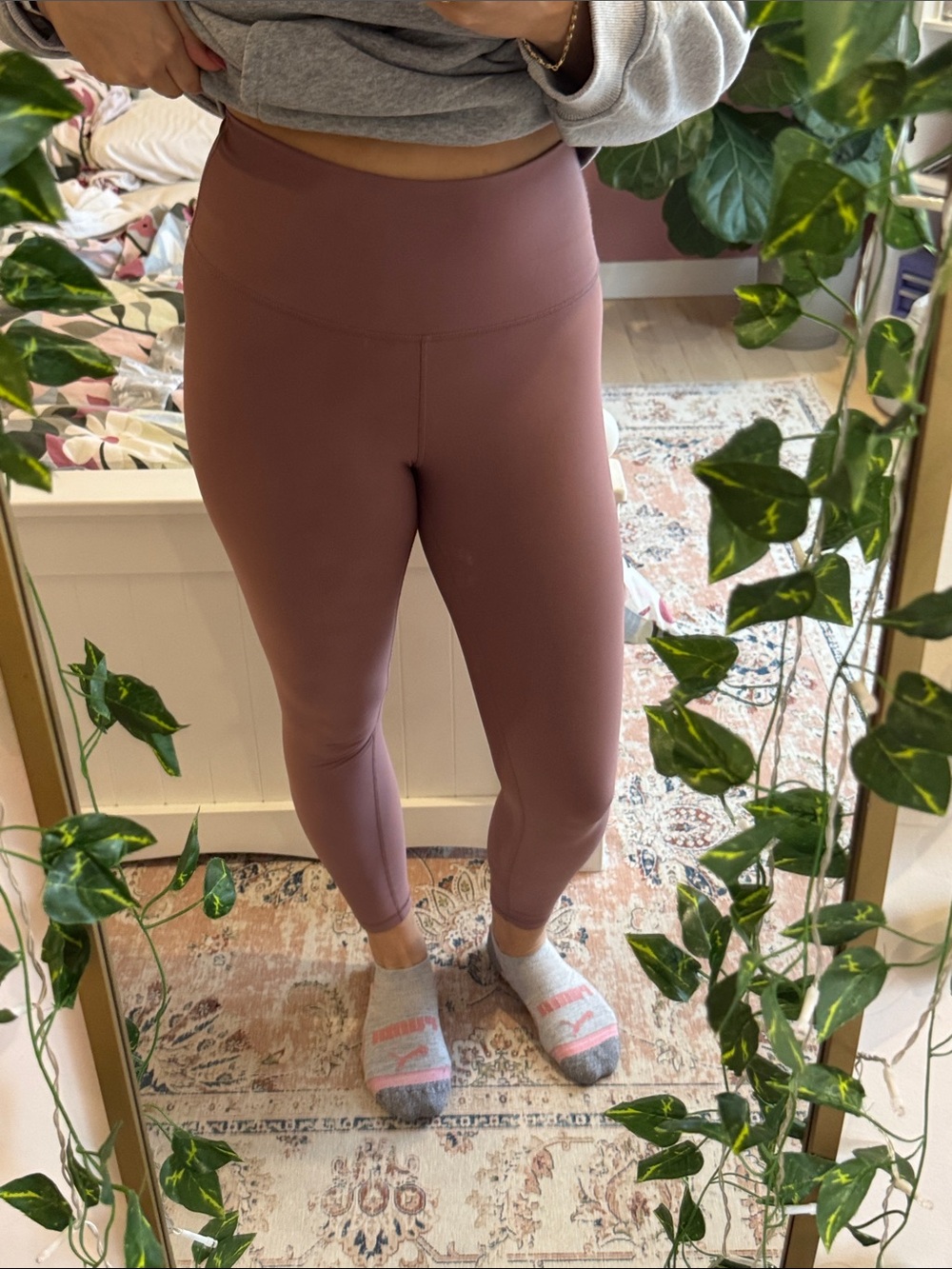 High-Waist dusty pink Seamless Leggings